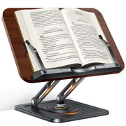 Supporto per laptop con pannello in legno RS-01, supporto da scrivania per libri, leggio girevole multifunzionale per la lettura., RS-01