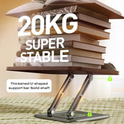 Supporto per laptop con pannello in legno RS-01, supporto da scrivania per libri, leggio girevole multifunzionale per la lettura., RS-01