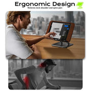 Supporto per laptop con pannello in legno RS-01, supporto da scrivania per libri, leggio girevole multifunzionale per la lettura., RS-01