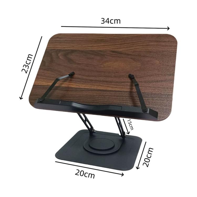 Supporto per laptop con pannello in legno RS-01, supporto da scrivania per libri, leggio girevole multifunzionale per la lettura., RS-01