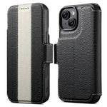 Custodia portafoglio magnetica in pelle vegana per iPhone 13 Pro