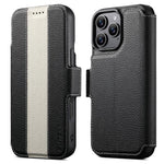 Custodia portafoglio magnetica in pelle vegana per iPhone 13 Pro