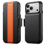 Custodia portafoglio magnetica in pelle vegana per iPhone 17 Pro