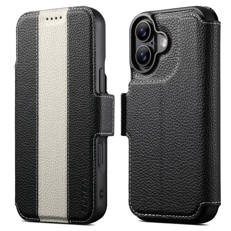 Custodia portafoglio magnetica in pelle vegana per iPhone 17 Pro