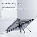 E05 Multi-Function Magnetic Aluminum Alloy Phone Holder Portable Desktop Stand for Tablet PC, E05