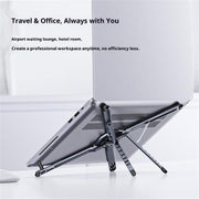 E05 Multi-Function Magnetic Aluminum Alloy Phone Holder Portable Desktop Stand for Tablet PC, E05