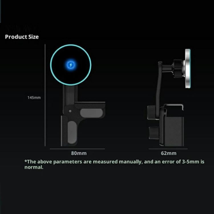 Supporto magnetico per telefono da auto con caricabatterie wireless P3 da 15 W