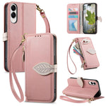 Portafoglio in pelle con cerniera e fibbia a foglia, custodia per telefono con cinturino, For Samsung Galaxy S25 Edge 5G, For Samsung Galaxy A56 5G, For Samsung Galaxy A26 5G, For Samsung Galaxy A36 5G