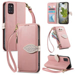 Portafoglio in pelle con cerniera e fibbia a foglia, custodia per telefono con cinturino, For Samsung Galaxy A52, For Samsung Galaxy A31, For Samsung Galaxy A71, For Samsung Galaxy A51
