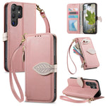 Portafoglio in pelle con cerniera e fibbia a foglia, custodia per telefono con cinturino, For Samsung Galaxy A53 5G, For Samsung Galaxy S22 Ultra, For Samsung Galaxy S22+ 5G, For Samsung Galaxy S22 5G