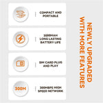 Router 4G LTE portatile M34-E con WiFi fino a 150Mbps