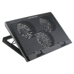 CP253 For Notebook Laptop Cooling Pad 3 Fans RGB Adjustable Height Cooling Stand, CP253