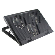 CP253 For Notebook Laptop Cooling Pad 3 Fans RGB Adjustable Height Cooling Stand, CP253