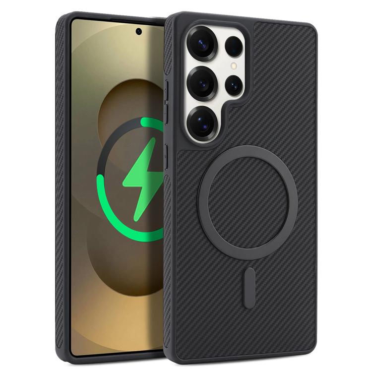Custodia per telefono Kalebol in fibra di carbonio con MagSafe, For Galaxy S24 Ultra 5G, For Galaxy S24+ 5G, For Galaxy S24 5G, For Galaxy Z Fold5