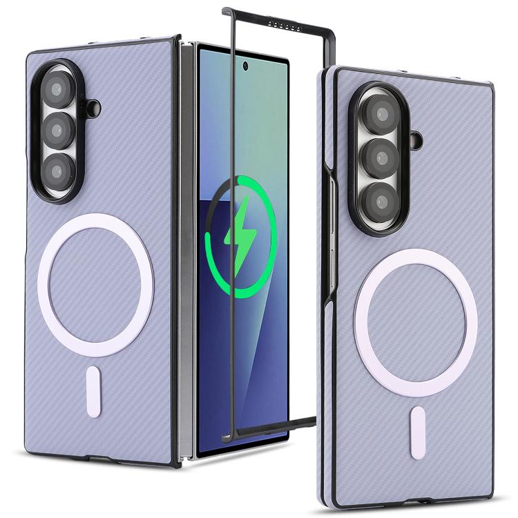 Custodia per telefono Kalebol in fibra di carbonio con MagSafe, For Galaxy S24 Ultra 5G, For Galaxy S24+ 5G, For Galaxy S24 5G, For Galaxy Z Fold5