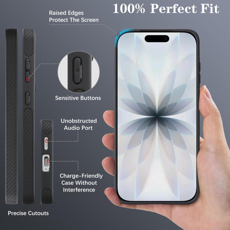 Custodia per telefono Kalebol in fibra di carbonio con MagSafe, For Galaxy S23 5G