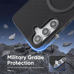 Custodia per telefono Kalebol in fibra di carbonio con MagSafe, For Galaxy S23 5G