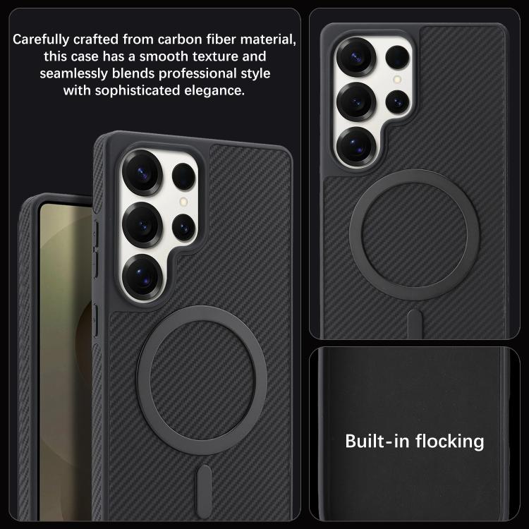 Custodia per telefono Kalebol in fibra di carbonio con MagSafe, For Galaxy S26 Ultra 5G, For Galaxy S26 5G, For Galaxy Z Fold7 5G, For Galaxy Z Flip7 5G