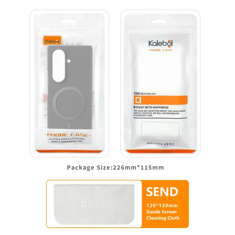 Custodia per telefono Kalebol in fibra di carbonio con MagSafe, For Galaxy S24 Ultra 5G, For Galaxy S24+ 5G, For Galaxy S24 5G, For Galaxy Z Fold5