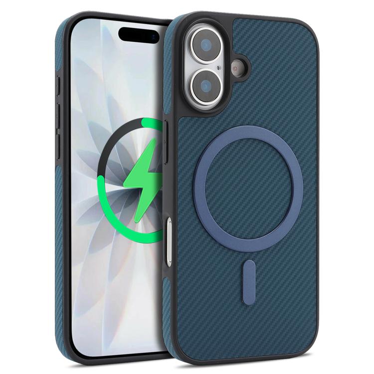Custodia per telefono Kalebol in fibra di carbonio con MagSafe, For iPhone 17, For iPhone Air, For iPhone 16 Pro Max, For iPhone 16 Pro