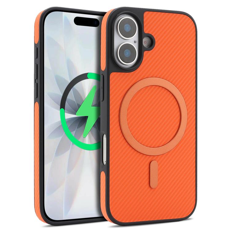 Custodia per telefono Kalebol in fibra di carbonio con MagSafe, For iPhone 17, For iPhone Air, For iPhone 16 Pro Max, For iPhone 16 Pro
