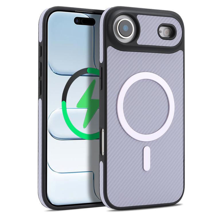 Custodia per telefono Kalebol in fibra di carbonio con MagSafe, For iPhone 17, For iPhone Air, For iPhone 16 Pro Max, For iPhone 16 Pro