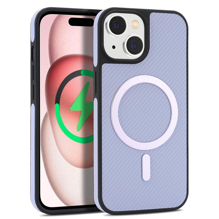 Custodia per telefono Kalebol in fibra di carbonio con MagSafe, For iPhone 15 Plus, For iPhone 15, For iPhone 14 Plus, For iPhone 14