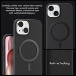 Custodia per telefono Kalebol in fibra di carbonio con MagSafe, For iPhone 13