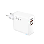 Caricabatterie TE-PD65 GaN PD 65W + QC4.0 con protocollo USB completamente compatibile, spina europea.