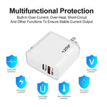 Caricabatterie TE-PD65 GaN PD 65W + QC4.0 con protocollo USB completamente compatibile per MacBook, spina USA