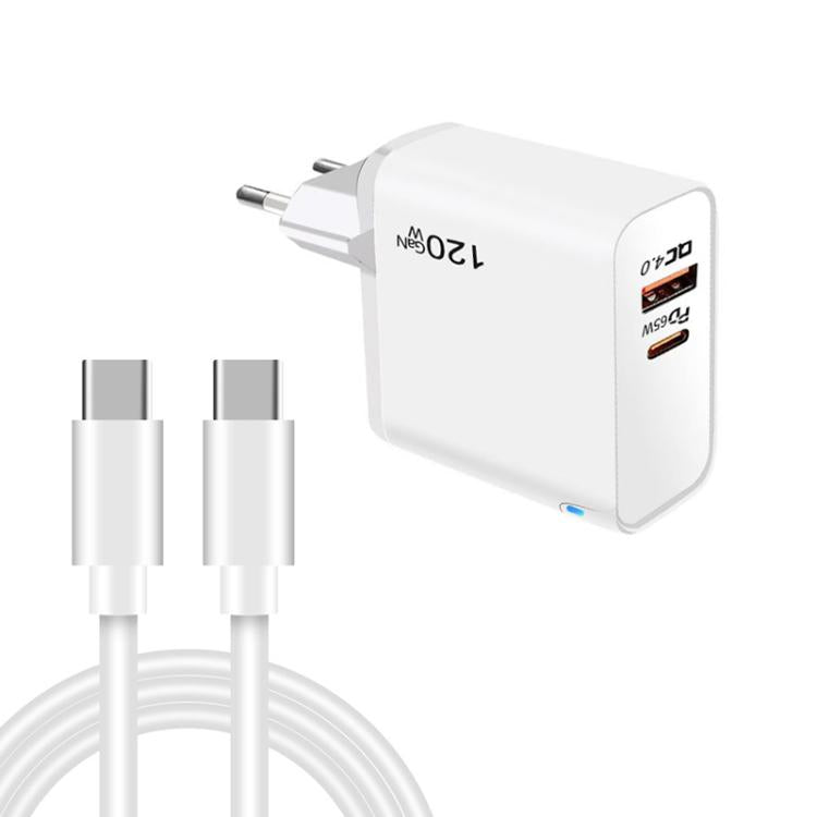 Caricabatterie USB GaN 65W PD + QC4.0 con cavo Type-C