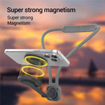 K08-2M Supporto da collo per telefono con rotazione a 360 gradi, vivavoce, POV, supporto magnetico per telefono da collo, K08-2M
