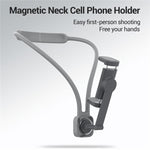 K08-7H Supporto per telefono POV a mani libere Supporto magnetico portatile per telefono da collo Supporto per telefono da collo portatile, K08-7H