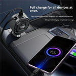 Adattatore di ricarica rapida GE10 PD da 65 W con display di tensione e caricabatterie da auto con cavo retrattile., GE10
