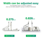 D051-3 Aluminum Alloy Desktop Organizer Vertical Laptop Stand with 4 USB Ports Hub, D051-3