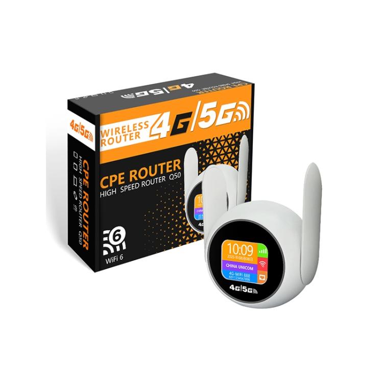 Q50-E Router portatile 4G WiFi6 Ripetitore wireless con slot per scheda Nano SIM Versione Eurasia, US Plug, EU Plug