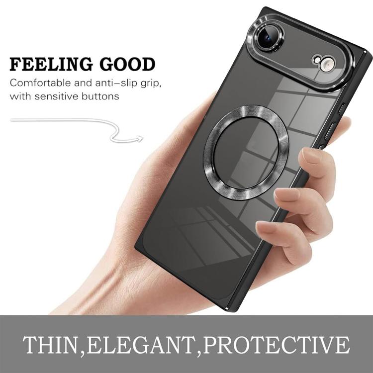 Custodia per telefono MagSafe in TPU con motivo CD galvanizzato ad angolo retto quadrato., For iPhone Air, For iPhone 16 Pro Max, For iPhone 16 Pro