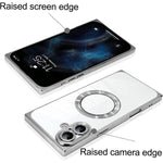Custodia per telefono MagSafe in TPU con motivo CD galvanizzato ad angolo retto quadrato., For iPhone 16 Plus, For iPhone 16, For iPhone 15 Pro Max