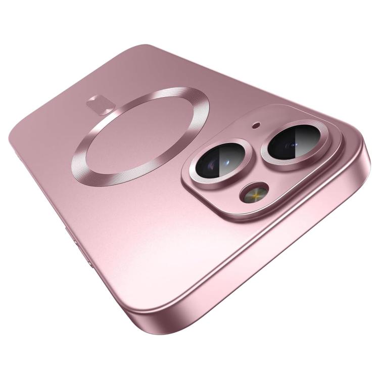 Custodia per telefono MagSafe in TPU metallico ultrasottile con pellicola protettiva per l'obiettivo., For iPhone 16 Plus, For iPhone 16, For iPhone 15 Pro Max, For iPhone 15 Pro, For iPhone 15 Plus, For iPhone 15