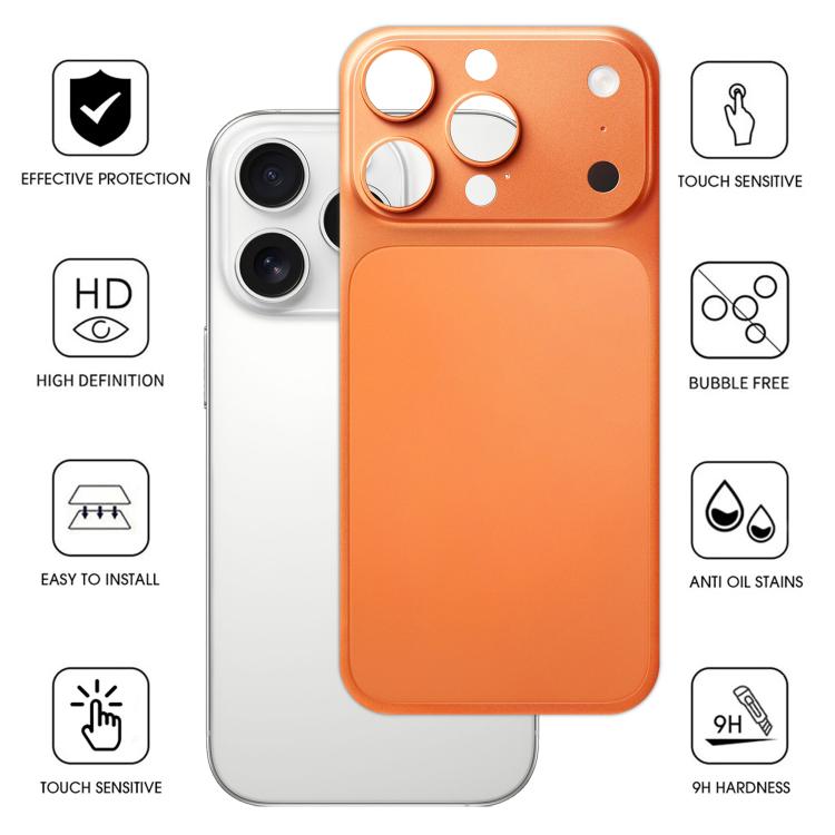 Trasformazione ultrasottile di Kalebol in cover posteriore in lega di alluminio satinato da 17 Pro Max, For iPhone 16 Pro Max, For iPhone 15 Pro Max, For iPhone 14 Pro Max, For iPhone 13 Pro Max