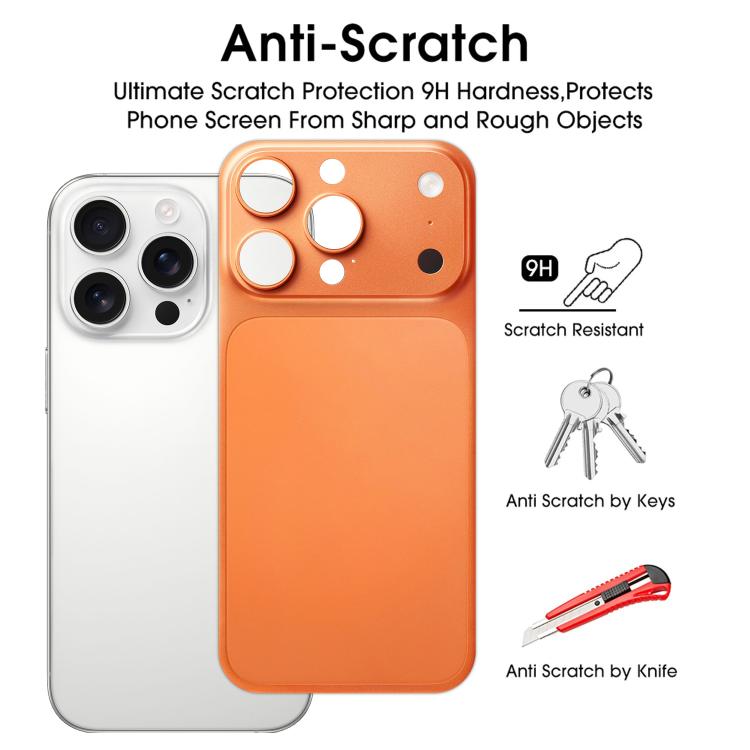 Trasformazione ultrasottile di Kalebol in cover posteriore in lega di alluminio satinato da 17 Pro Max, For iPhone 16 Pro Max, For iPhone 15 Pro Max, For iPhone 14 Pro Max, For iPhone 13 Pro Max
