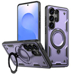 Custodia per telefono Kalebol PC Hybrid TPU Armor con anello MagSafe., For Galaxy S26 FE 5G, For Galaxy S26+ 5G, For Galaxy S26 Ultra 5G