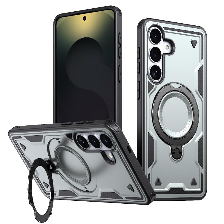 Custodia per telefono Kalebol PC Hybrid TPU Armor con anello MagSafe., For Galaxy S26 FE 5G, For Galaxy S26+ 5G, For Galaxy S26 Ultra 5G