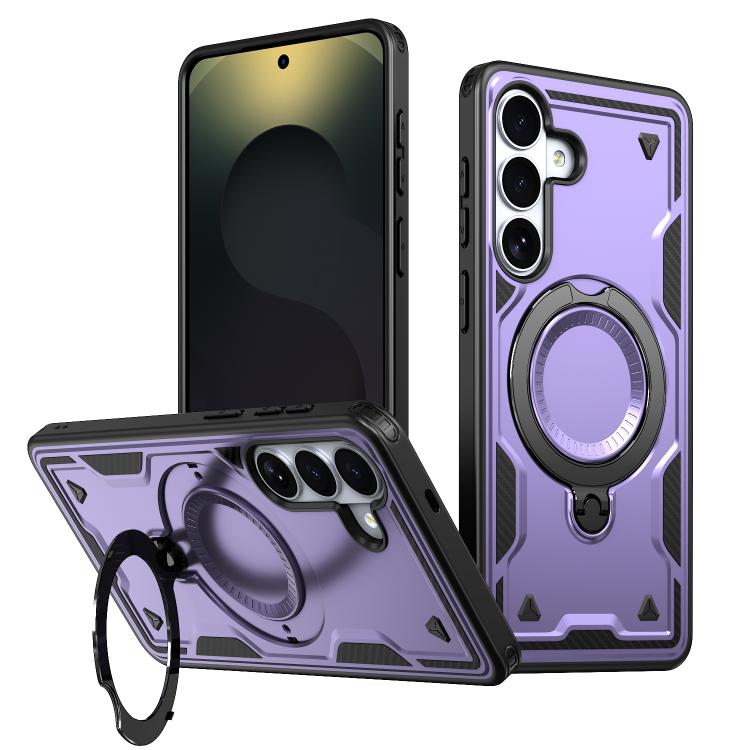 Custodia per telefono Kalebol PC Hybrid TPU Armor con anello MagSafe., For Galaxy S26 FE 5G, For Galaxy S26+ 5G, For Galaxy S26 Ultra 5G