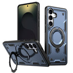 Custodia per telefono Kalebol PC Hybrid TPU Armor con anello MagSafe., For Galaxy S26 FE 5G, For Galaxy S26+ 5G, For Galaxy S26 Ultra 5G
