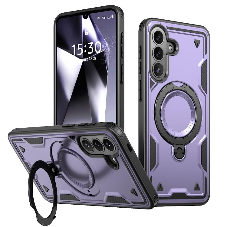 Custodia per telefono Kalebol PC Hybrid TPU Armor con anello MagSafe., For Galaxy S26 5G, For Galaxy A57 5G, For Galaxy A37 5G