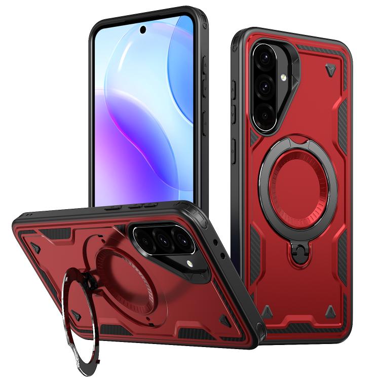 Custodia per telefono Kalebol PC Hybrid TPU Armor con anello MagSafe., For Galaxy S26 5G, For Galaxy A57 5G, For Galaxy A37 5G