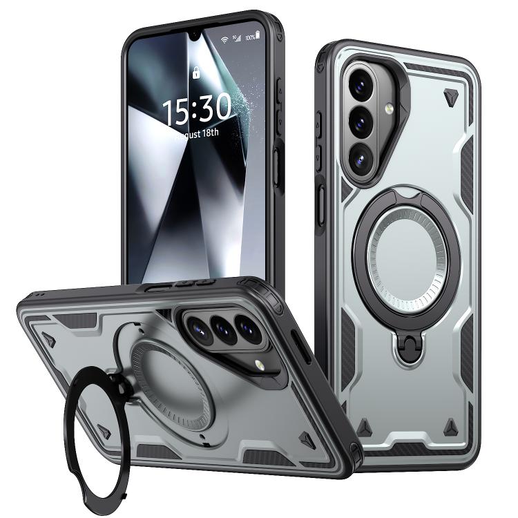 Custodia per telefono Kalebol PC Hybrid TPU Armor con anello MagSafe., For Galaxy A27 5G, For Galaxy A17 4G / 5G, For Galaxy A07 4G / 5G