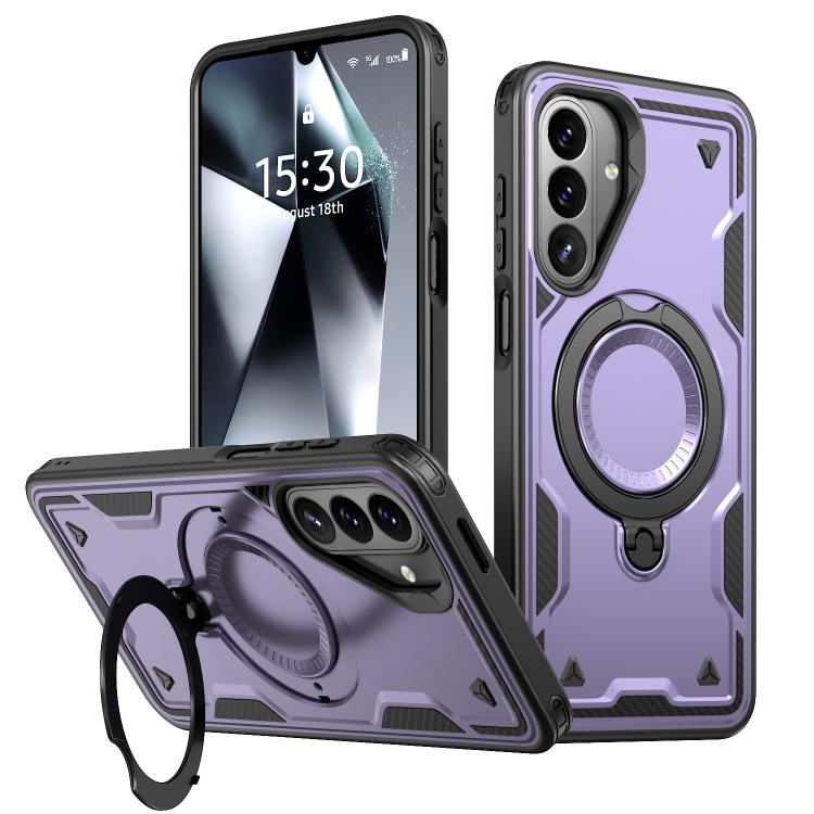 Custodia per telefono Kalebol PC Hybrid TPU Armor con anello MagSafe., For Galaxy A27 5G, For Galaxy A17 4G / 5G, For Galaxy A07 4G / 5G