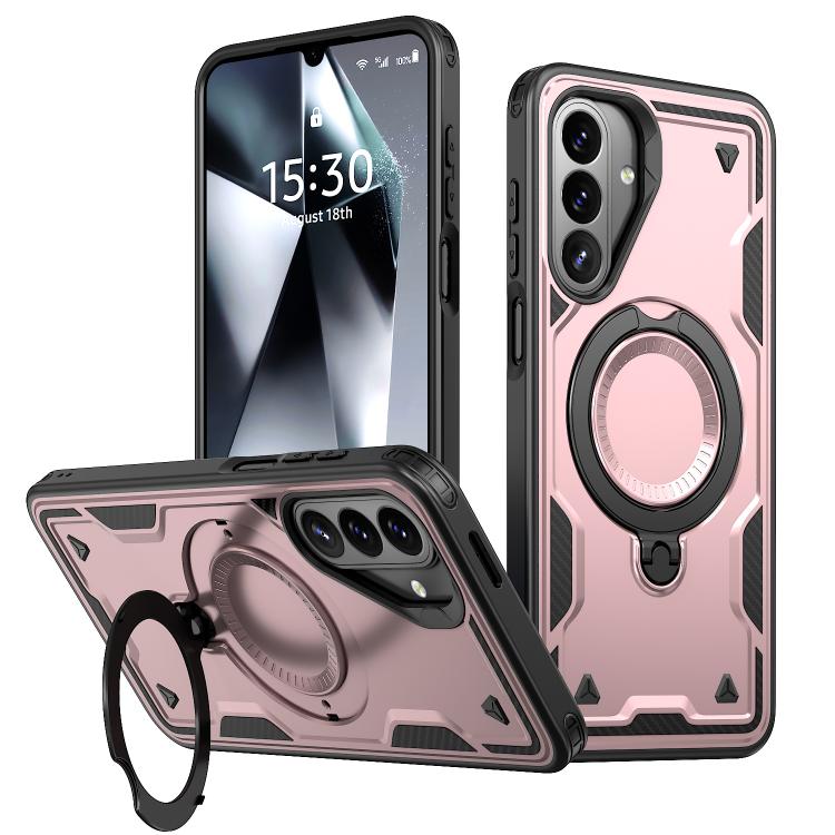 Custodia per telefono Kalebol PC Hybrid TPU Armor con anello MagSafe., For Galaxy A27 5G, For Galaxy A17 4G / 5G, For Galaxy A07 4G / 5G